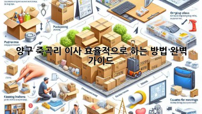 양구 죽곡리 이사, 효율적으로 하는 방법! 완벽 가이드